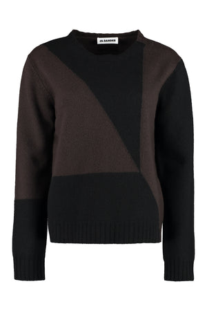 Crew-neck wool sweater-0
